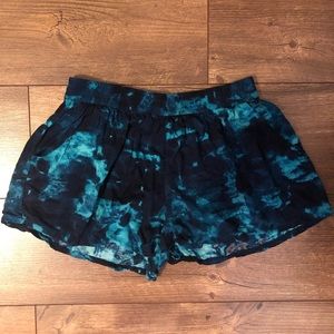 Blue Tie Dye Shorts